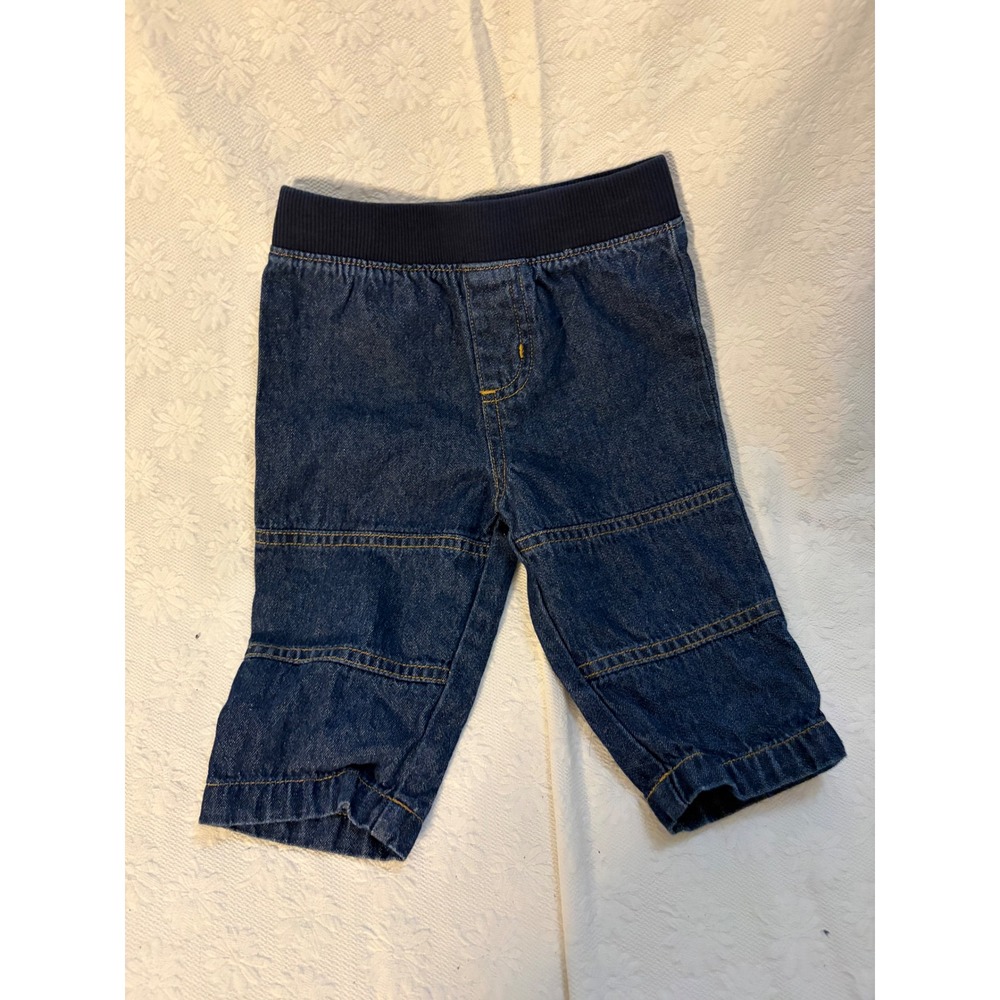 Garanimals Baby Boys Denim Utilitarian Jeans Blue Elastic Wais 3-6M GAB312702N